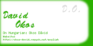 david okos business card
