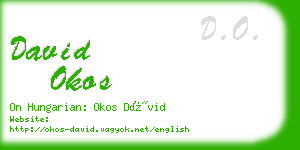 david okos business card